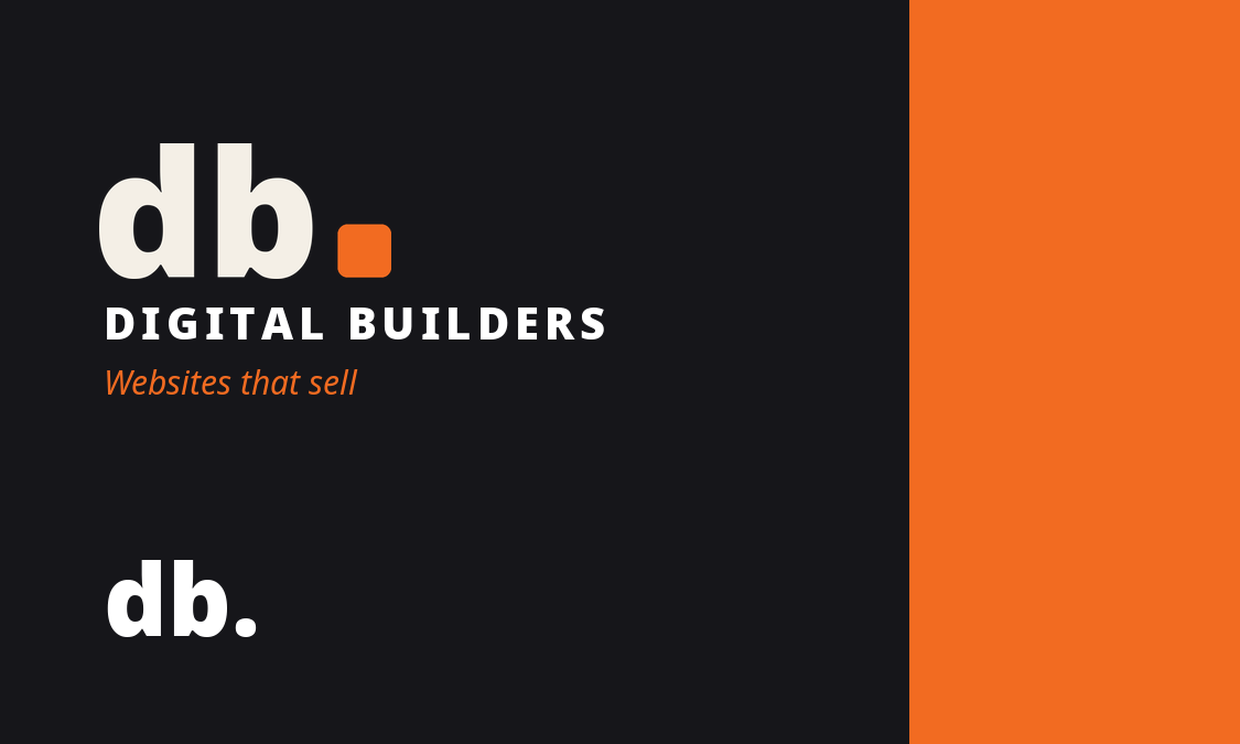 Digital Builders business card — back